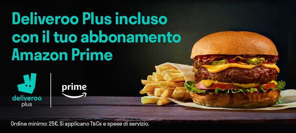 Deliveroo Plus: included in the Amazon Prime subscription