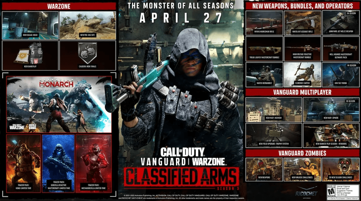 COD update: all the news of Season 3 of Vanguard and Warzone