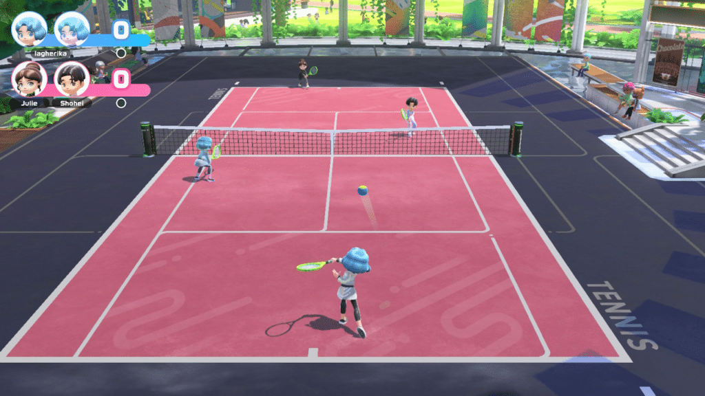Nintendo Switch Sports recensione tennis