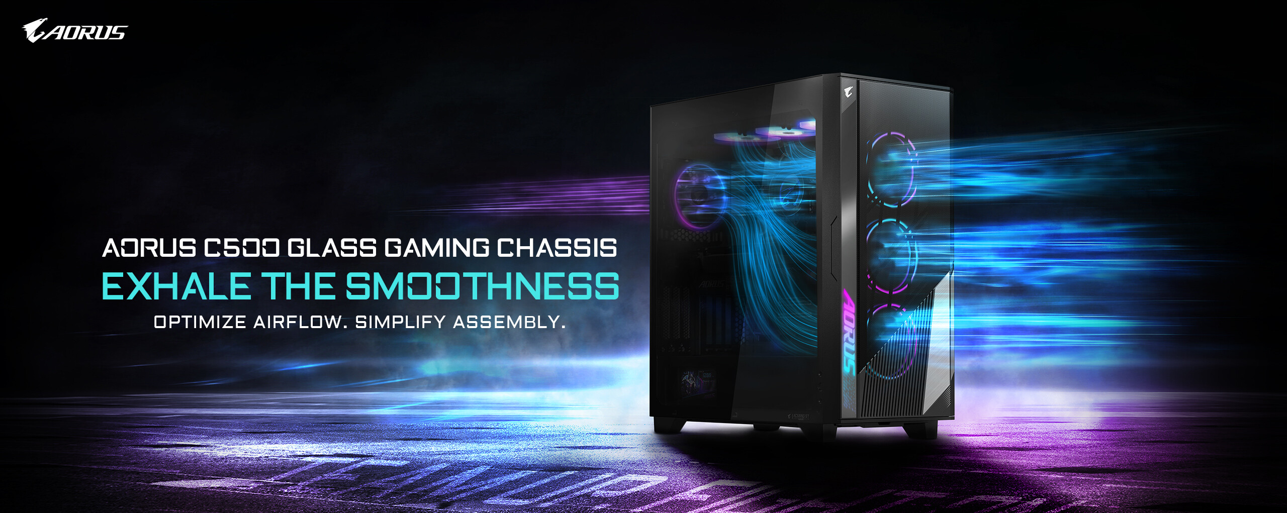 AORUS C500 GLASS: the new gaming case from GIGABYTE