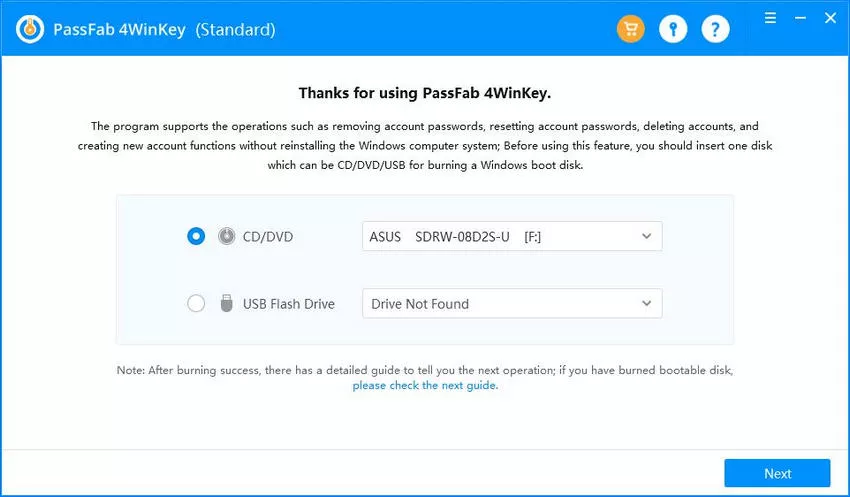 PassFab 4WinKey: what do I do if I have forgotten my PC password?