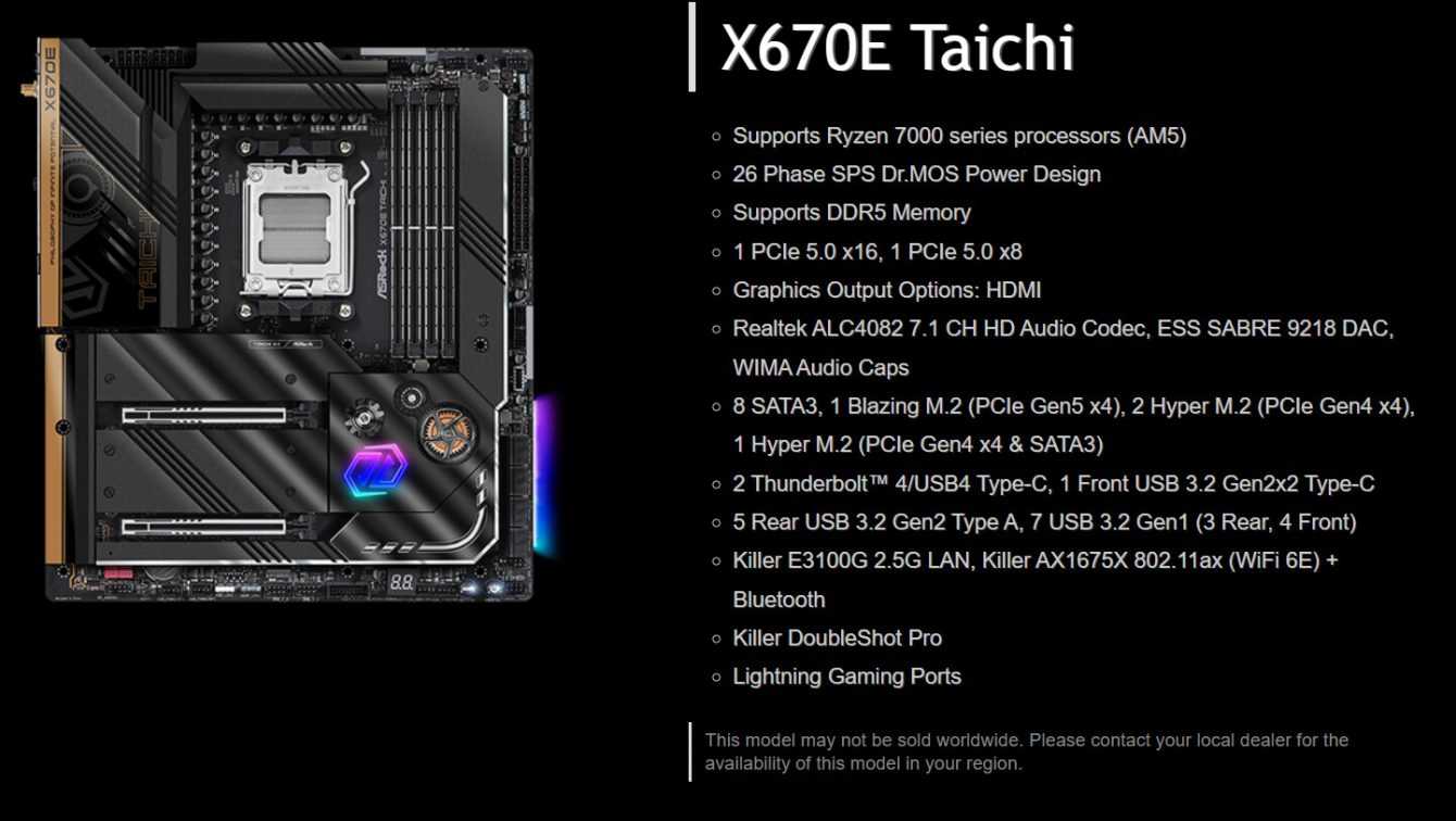 ASRock's new Taichi X670E motherboard