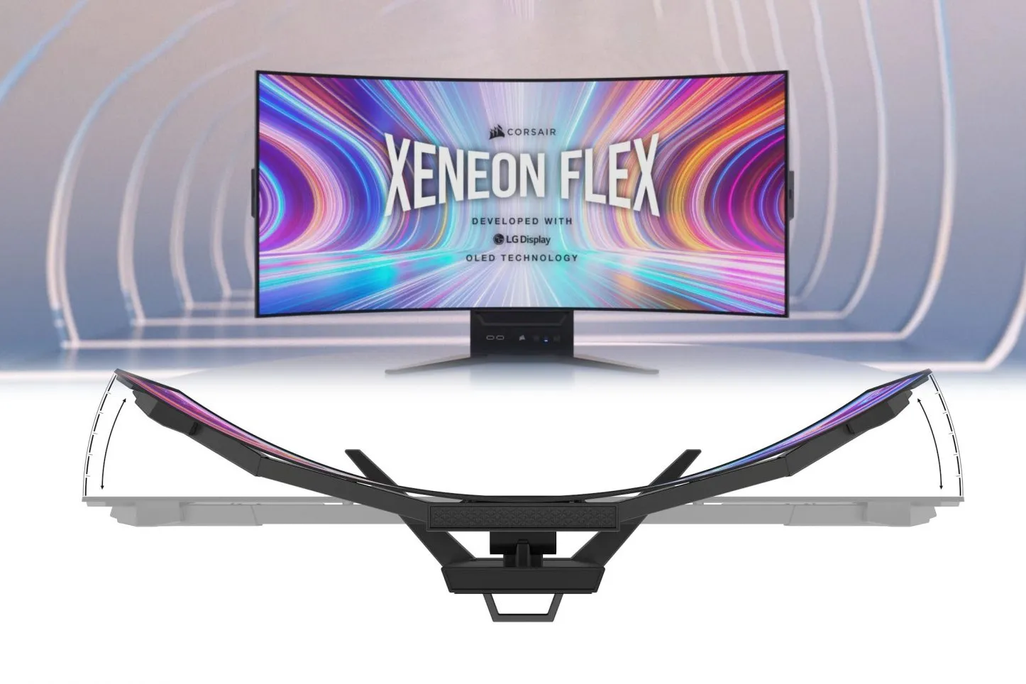 CORSAIR introduces the new XENEON FLEX OLED gaming monitor