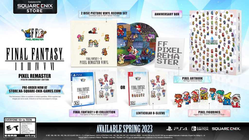 Final Fantasy Pixel Remaster: officially announced for Switch and PS4 with release period