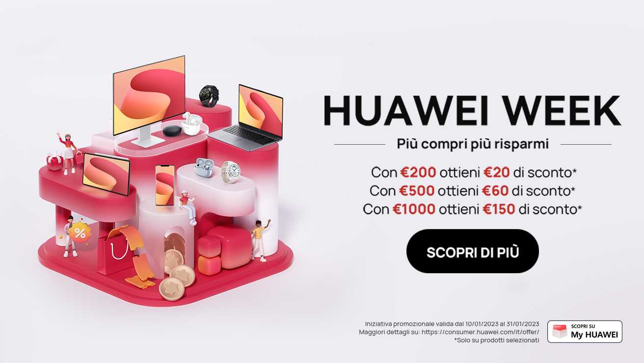 Huawei Week: the incredible offers are back on the Huawei Store!