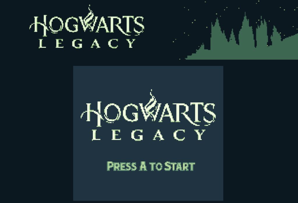 Hogwarts Legacy demake Game Boy 1