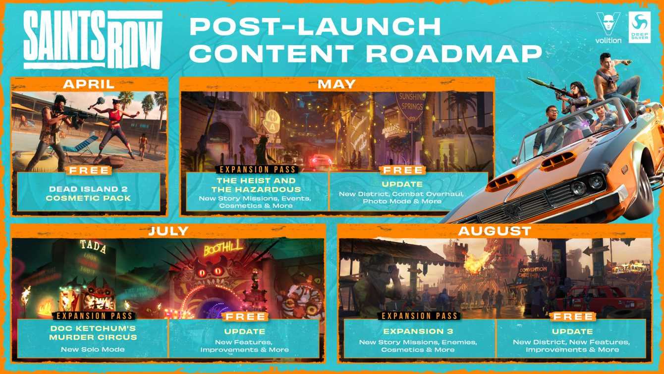 Saints Row: 2023 Content Roadmap Revealed!