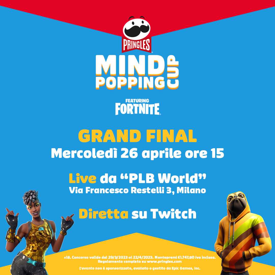 Pringles Mind Popping Cup featuring Fortnite: all ready for the final