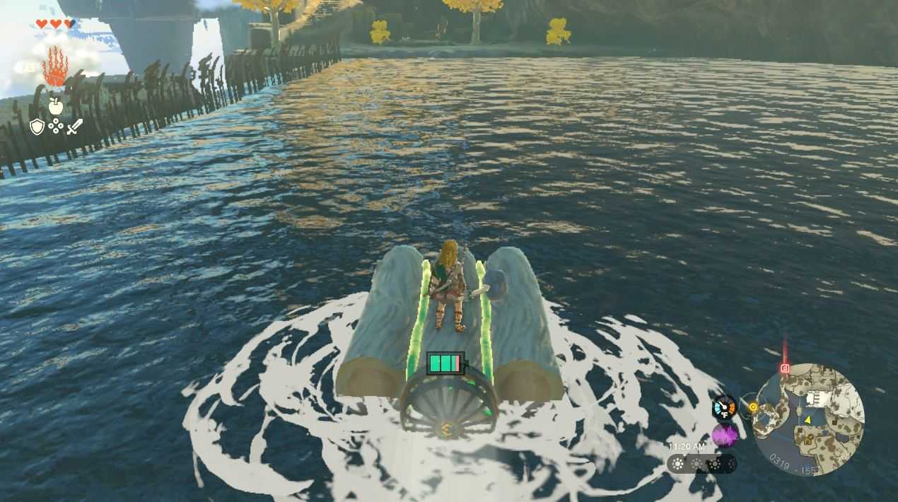 The Legend of Zelda: Tears of the Kingdom, come costruire una barca