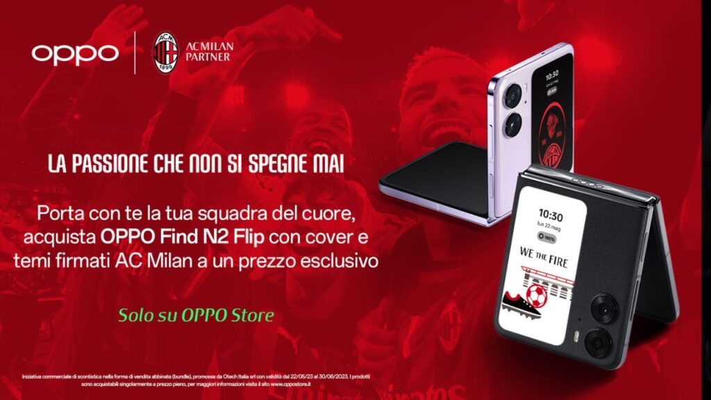 OPPO Find N2 Flip AC Milan