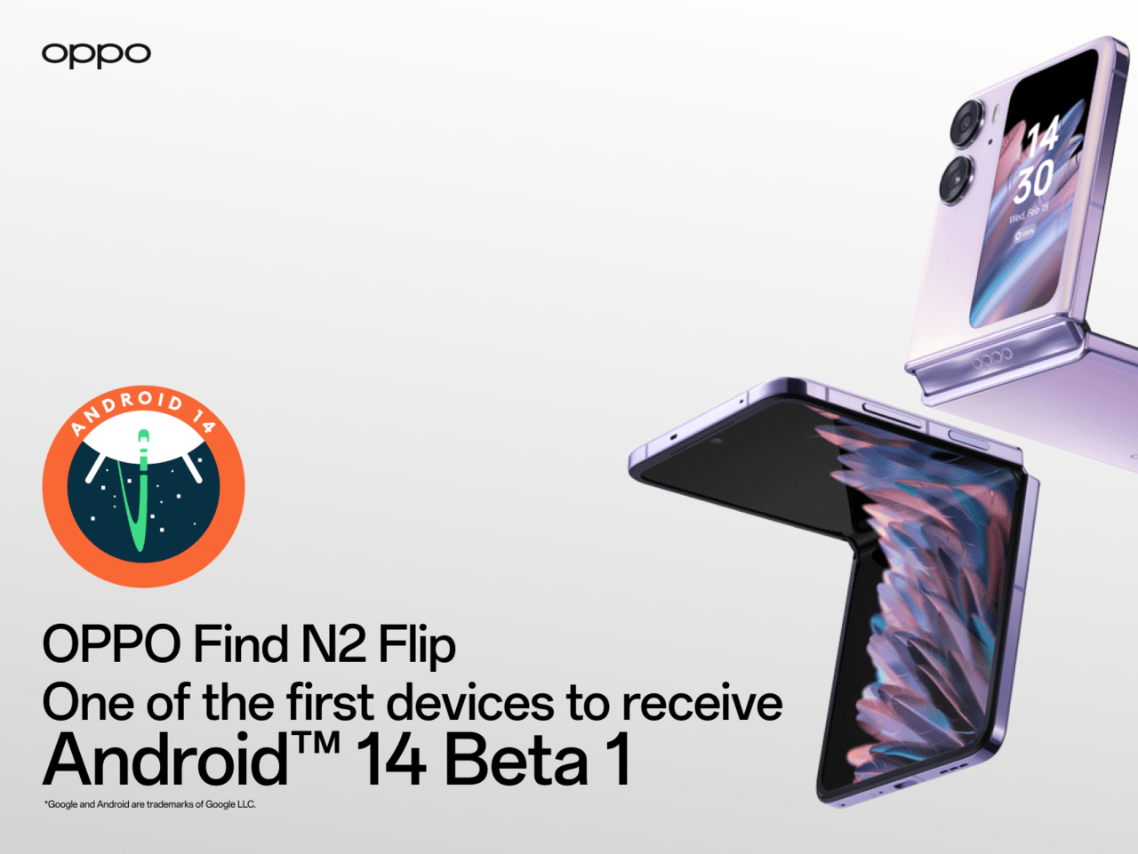 OPPO Find N2 Flip: the Android 14 Beta1 update arrives