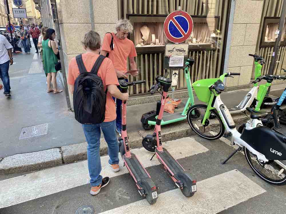 Sharing scooters, a collaboration to promote inclusion and correct parking, press office source