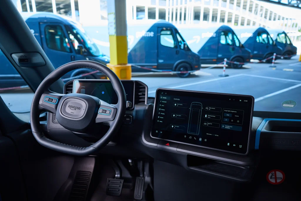 Interior Amazon Rivian vans