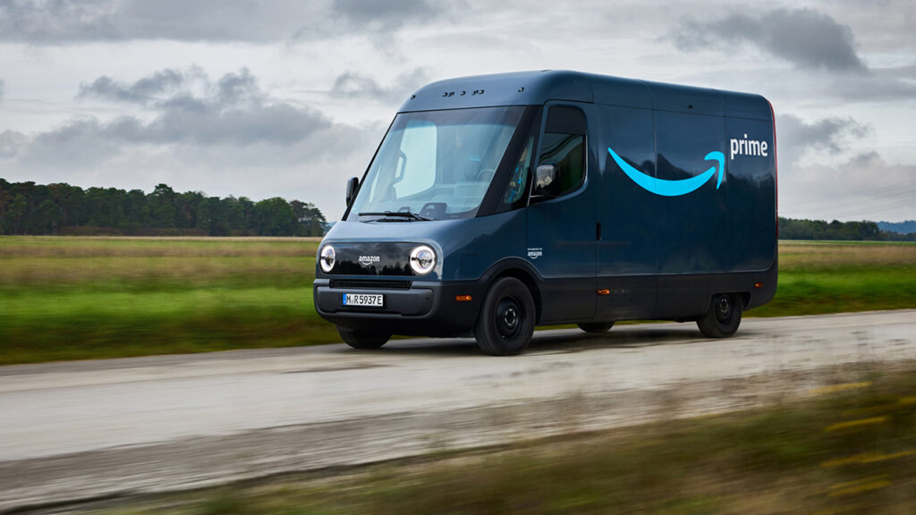 Amazon Rivian vans in Europe