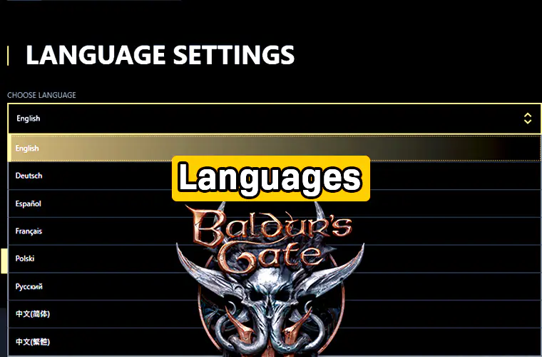 Baldur's Gate 3: how to set the Italian language