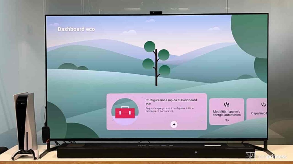 Sony Bravia XR A95L eco dashboard compressed