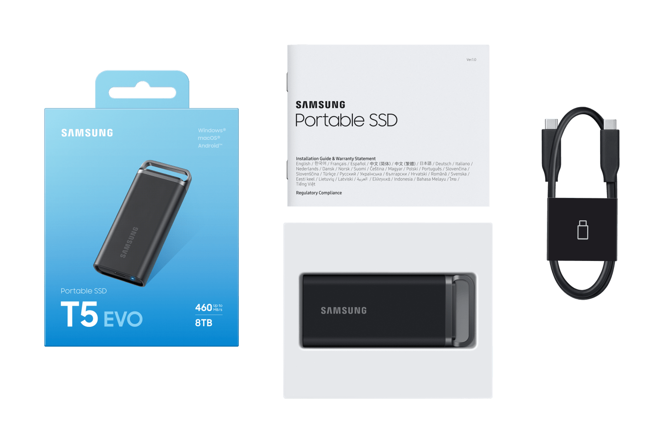 Samsung T5 EVO: power and design in a portable SSD