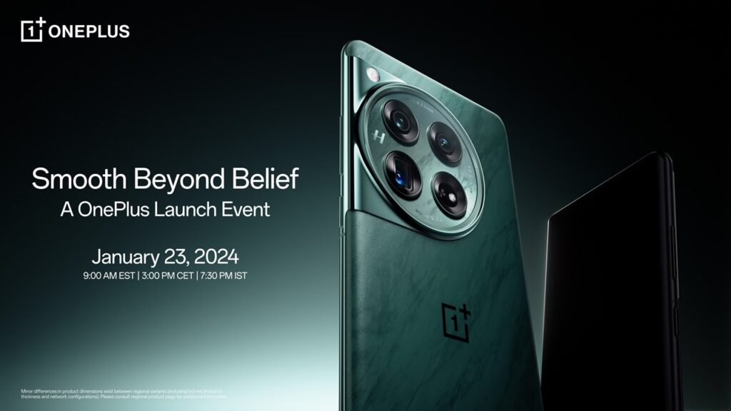 OnePlus 12 and 12r launch date min