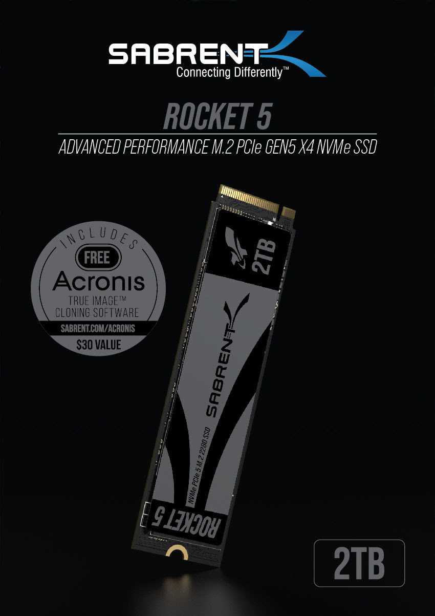 Sabrent presents the new Rocket 5 Gen 5 SSD with over 14,000 MB/s