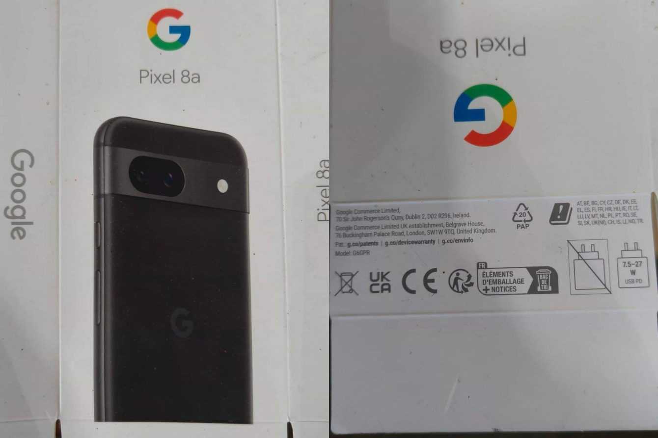 Google Pixel 8a: here is the first photo of the packaging