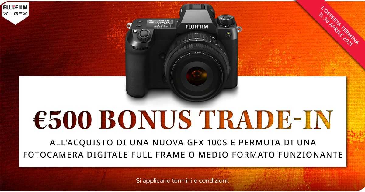 FUJIFILM GFX 100S: Trade-In Bonus for discounts up to 500 euros