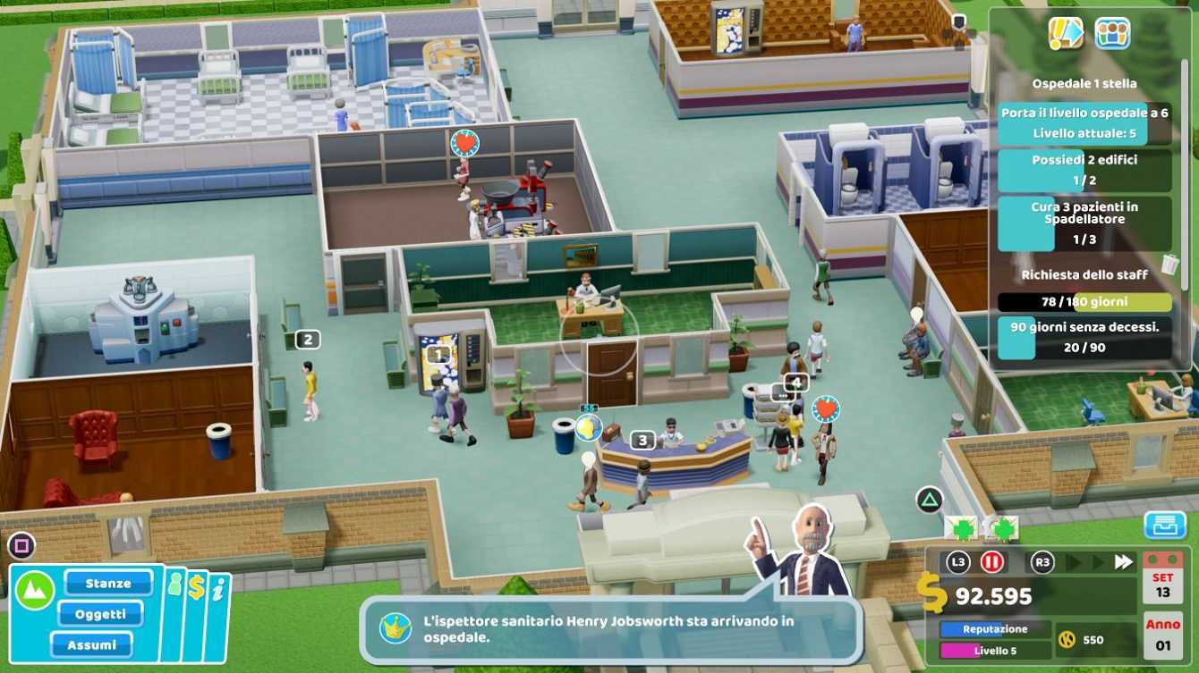 Review Two Point Hospital: Jumbo Edition, clown in the lane!