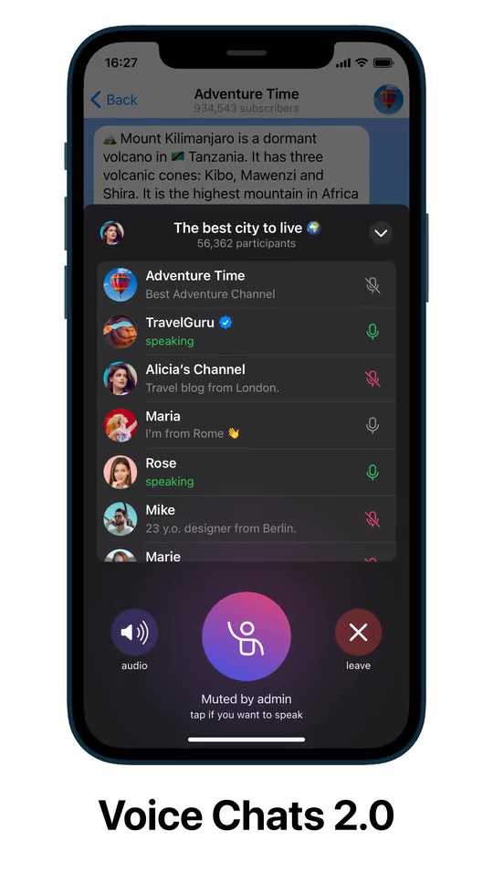 Telegram: the new voice chat feature inspired by Clubhouse