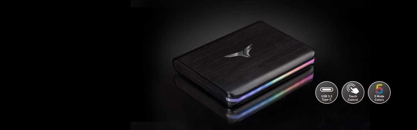 TEAMGROUP: T-FORCE TREASURE TOUCH External RGB SSD e T-CREATE ai Red Dot Awards