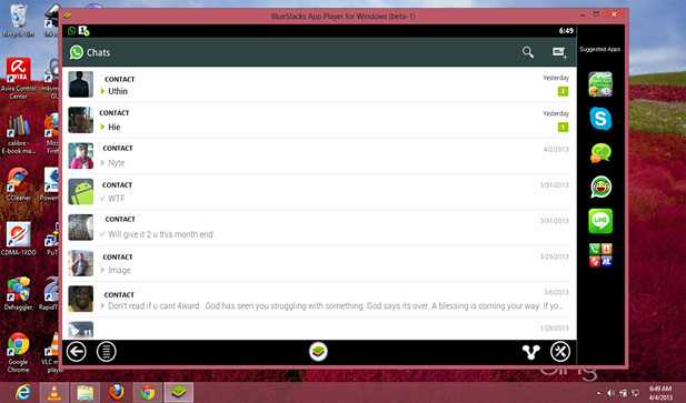 How to use WhatsApp on PC via BlueStacks