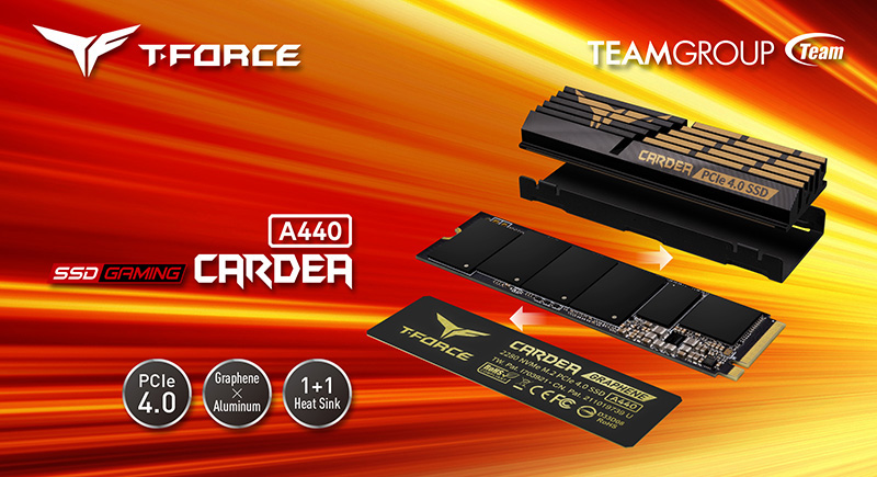 TEAMGROUP presents the SSD T-FORCE CARDEA A440 PCIe 4.0