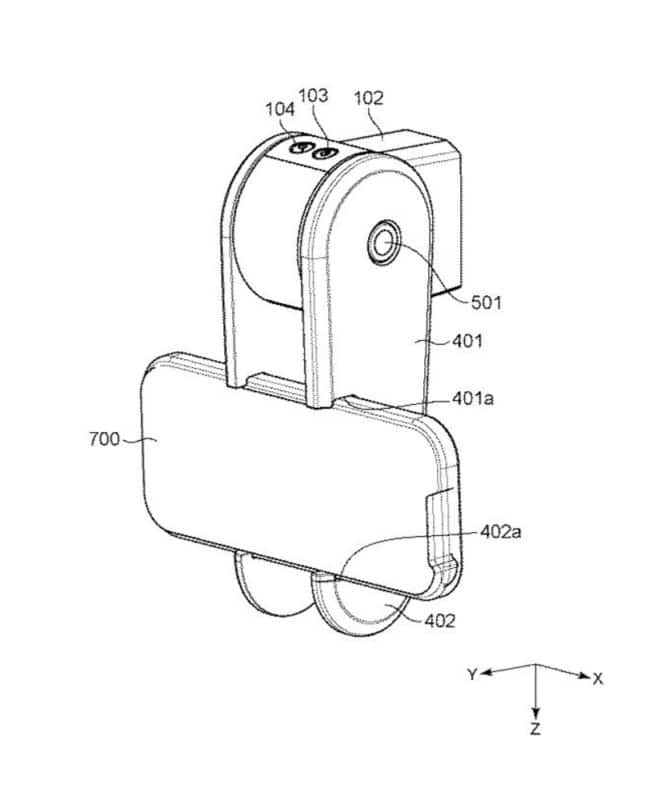 canon patent magnetic lens camera