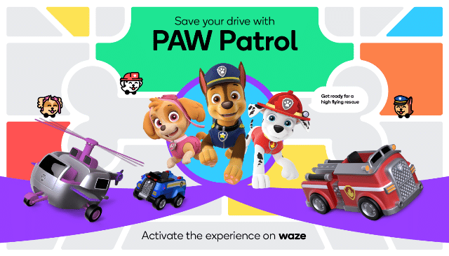 PAW Patrol e Waze