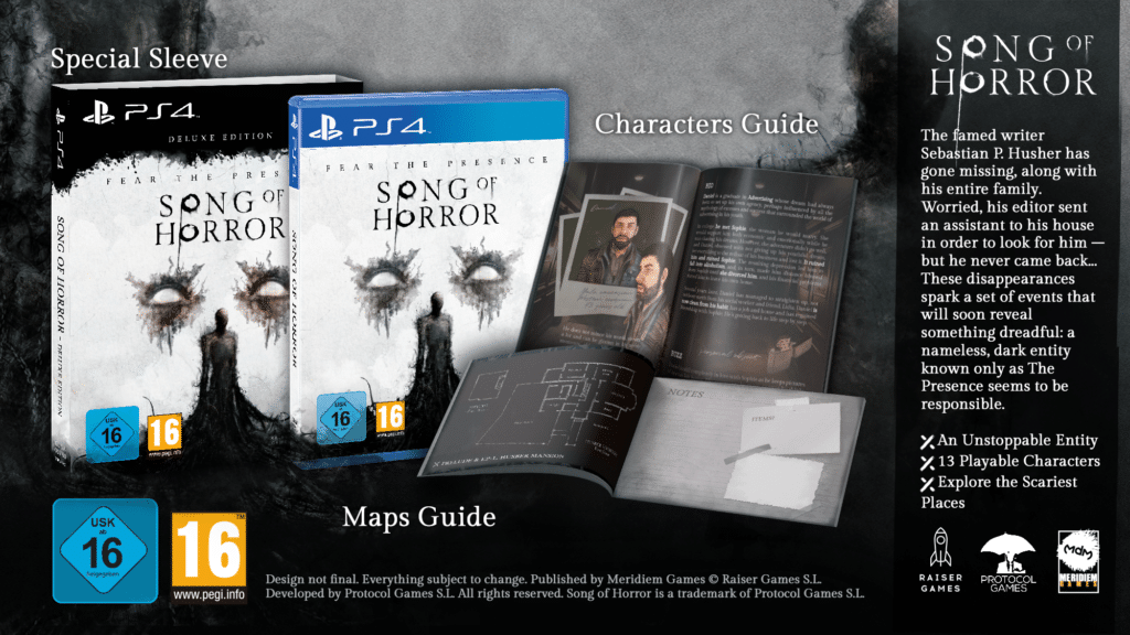 Song of Horror Deluxe Edition disponibile