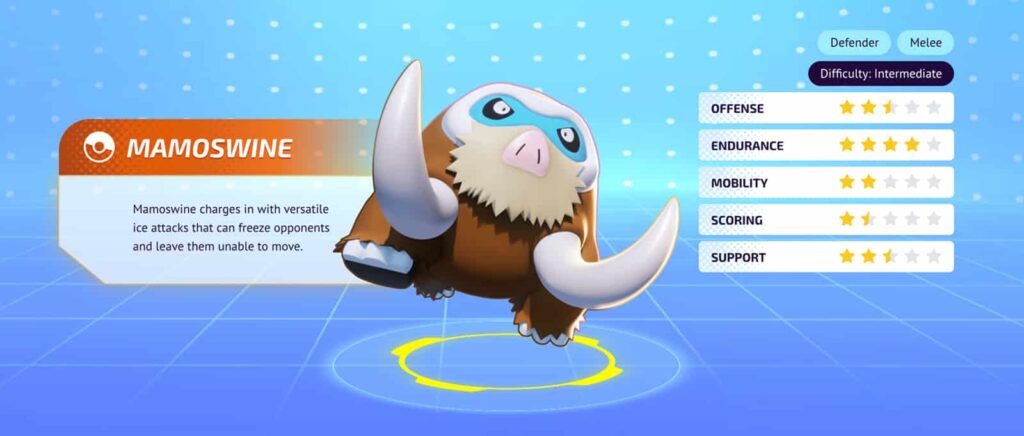 UNITE Pokémon Mamoswine