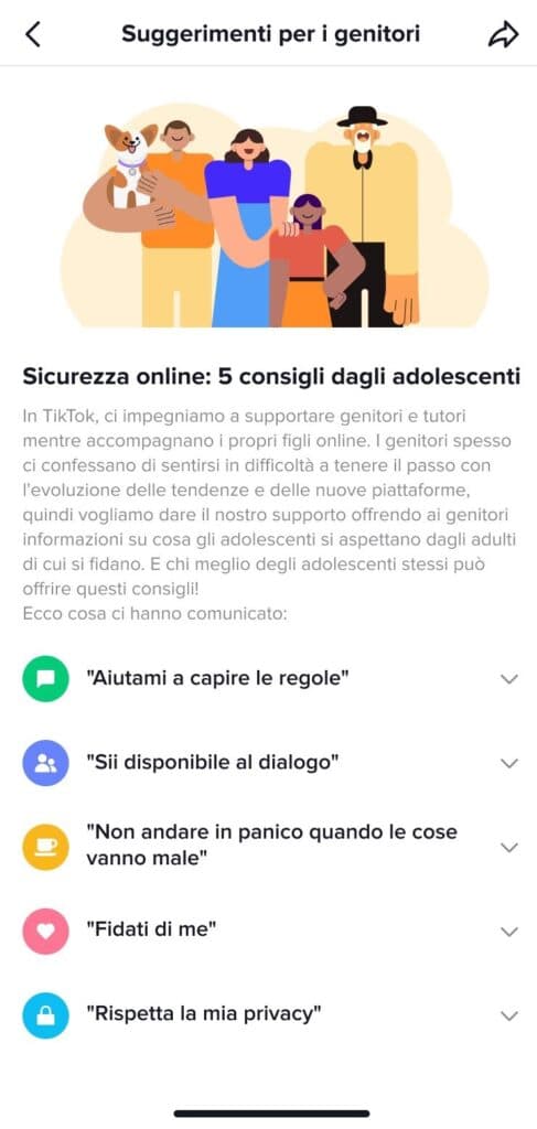 App TikTok parents