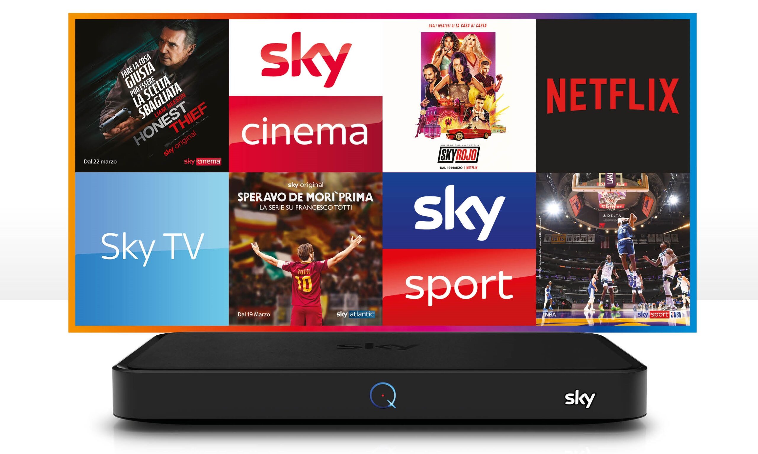 Sky Q decoders are updated: support for 4K HDR thumbnail arrives
