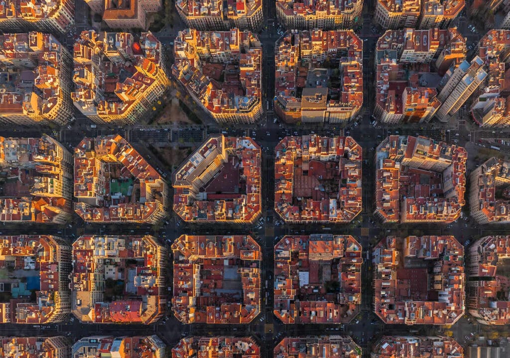 barcelona from the sky