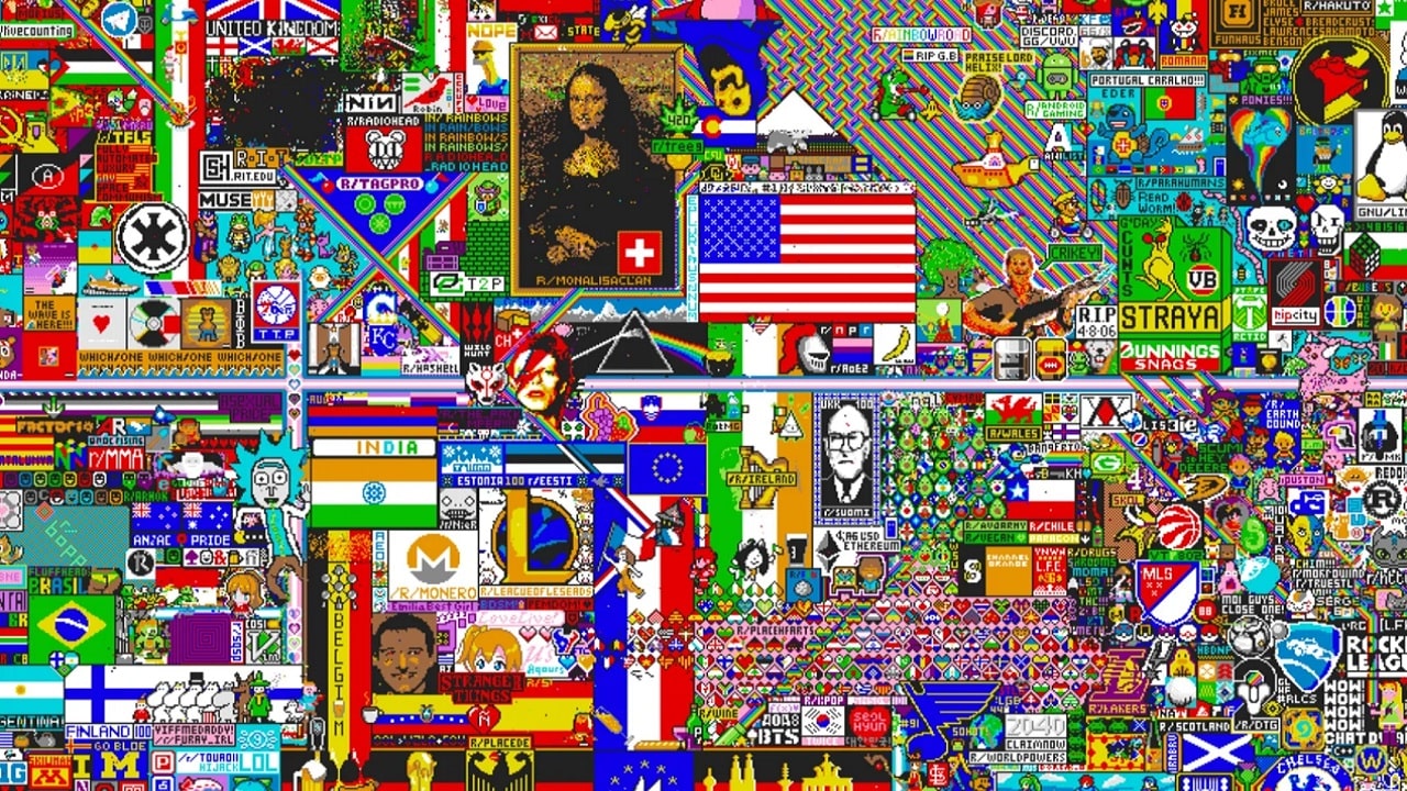 r/Place, il quadro di Reddit creato un pixel alla volta thumbnail