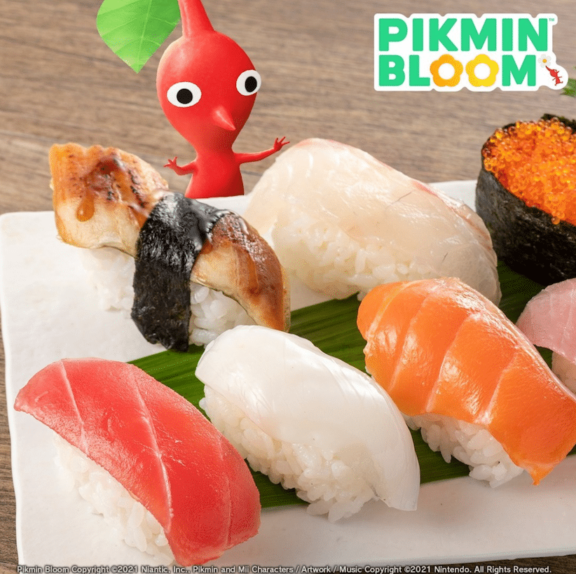 Pikmin Bloom sushi 1