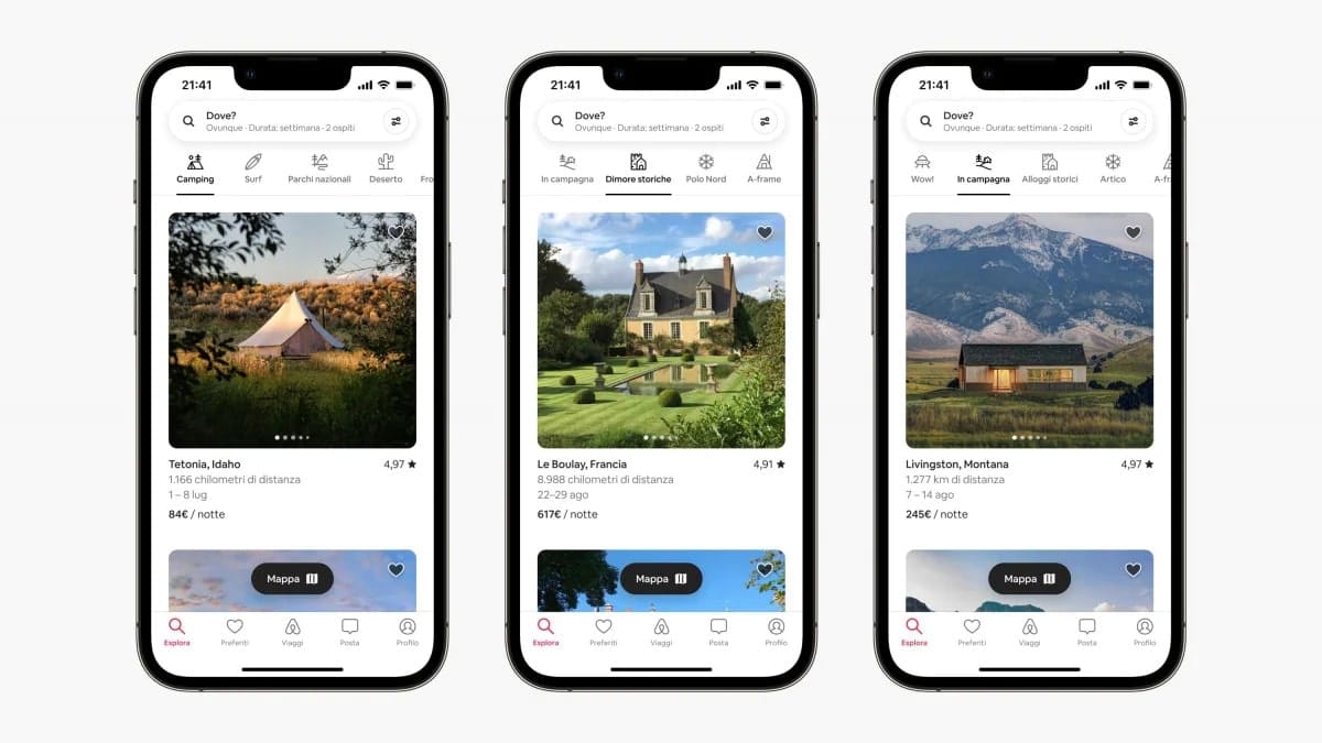 Airbnb cambia: una nuova app per tornare a viaggiare thumbnail