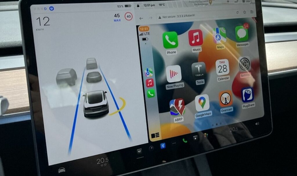 Car Play Raspberry Pi Display Apple CarPlay Tesla possible with a Raspberry PI 4