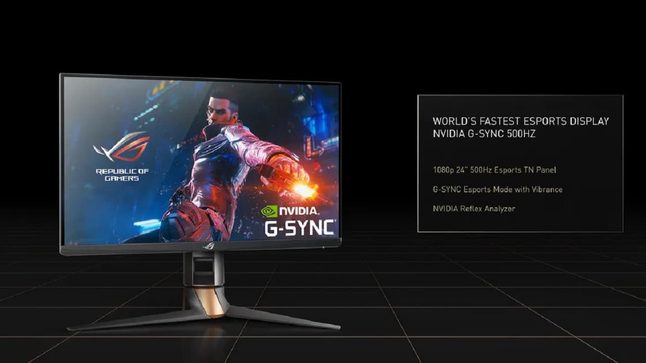 Asus annuncia il display da gioco NVIDIA G-Sync da 500Hz thumbnail