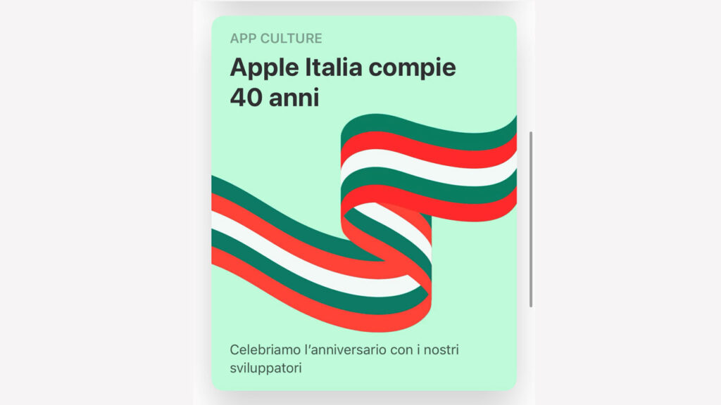 Apple Italy 40 years app store