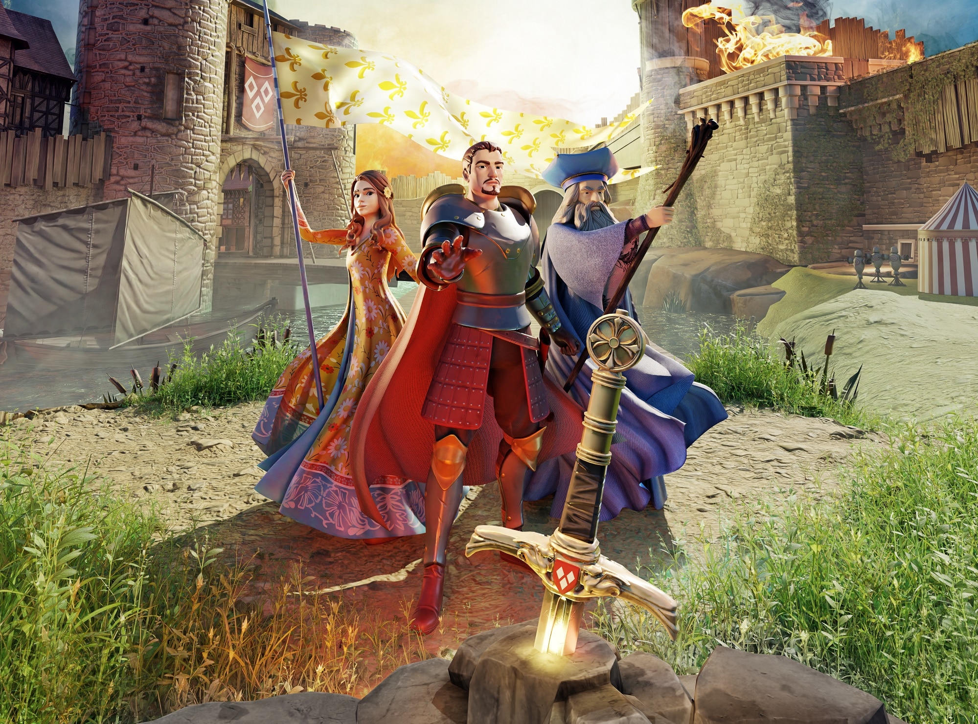 The Quest for Excalibur - Puy du Fou: the game is shown in the first thumbnail images