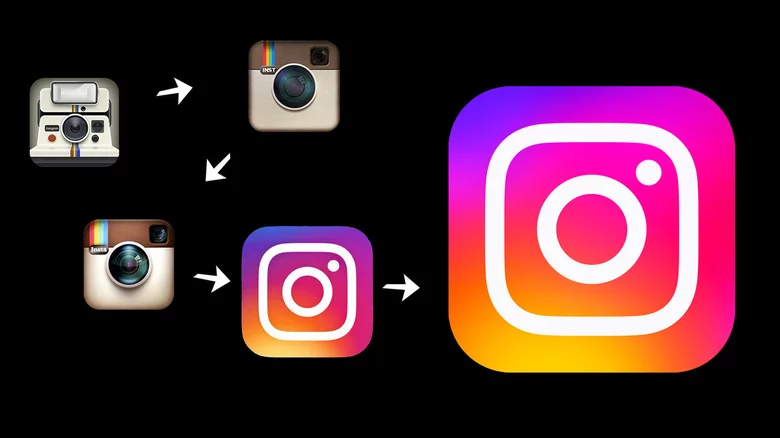 Instagram evolution logo