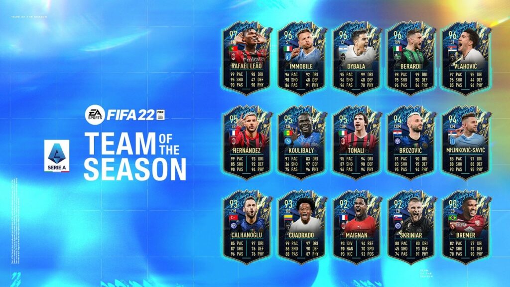 EA Sports FIFA announces the Serie A Team of the Season