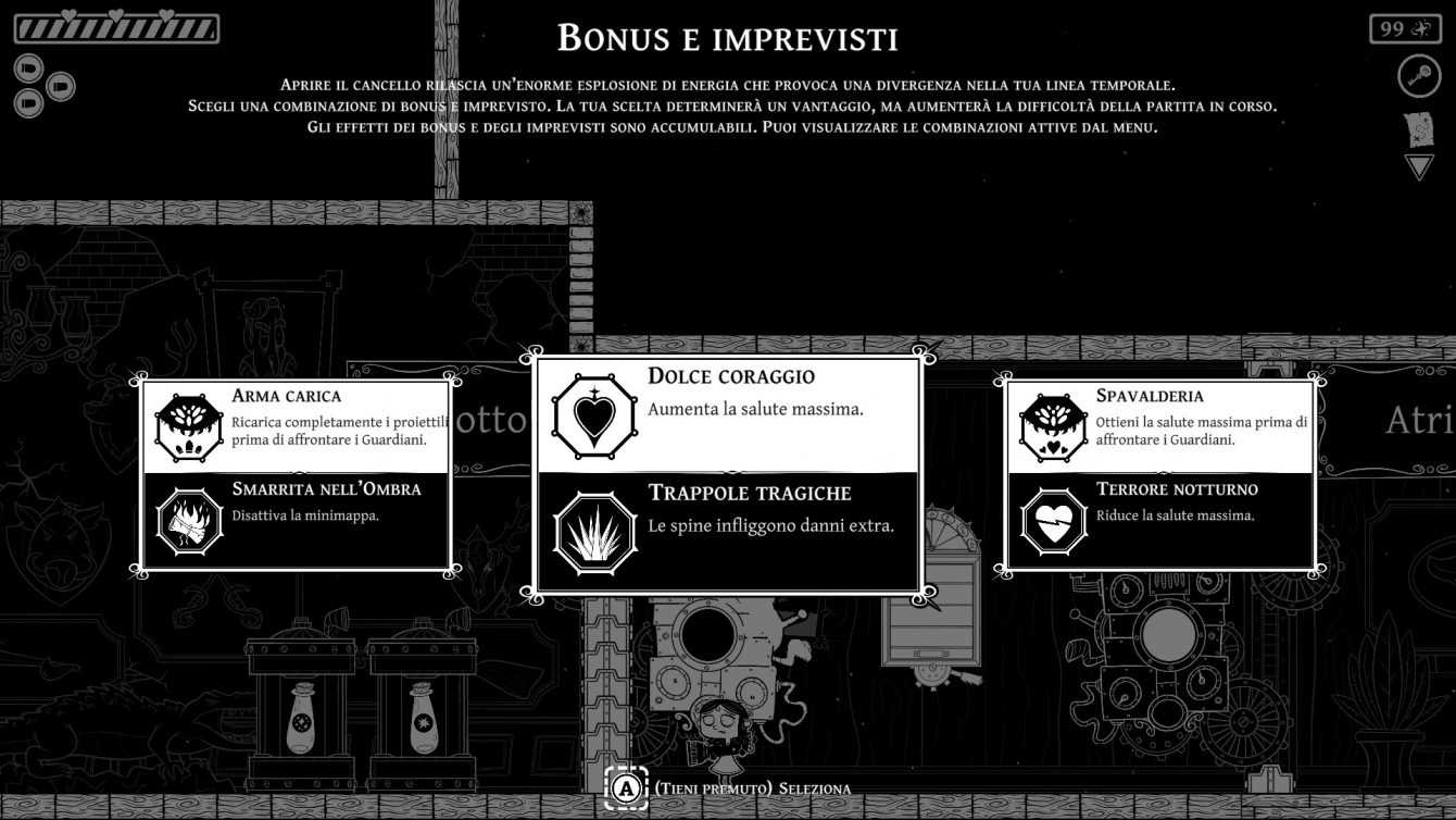Eyes in the Dark review: a black and white roguelite