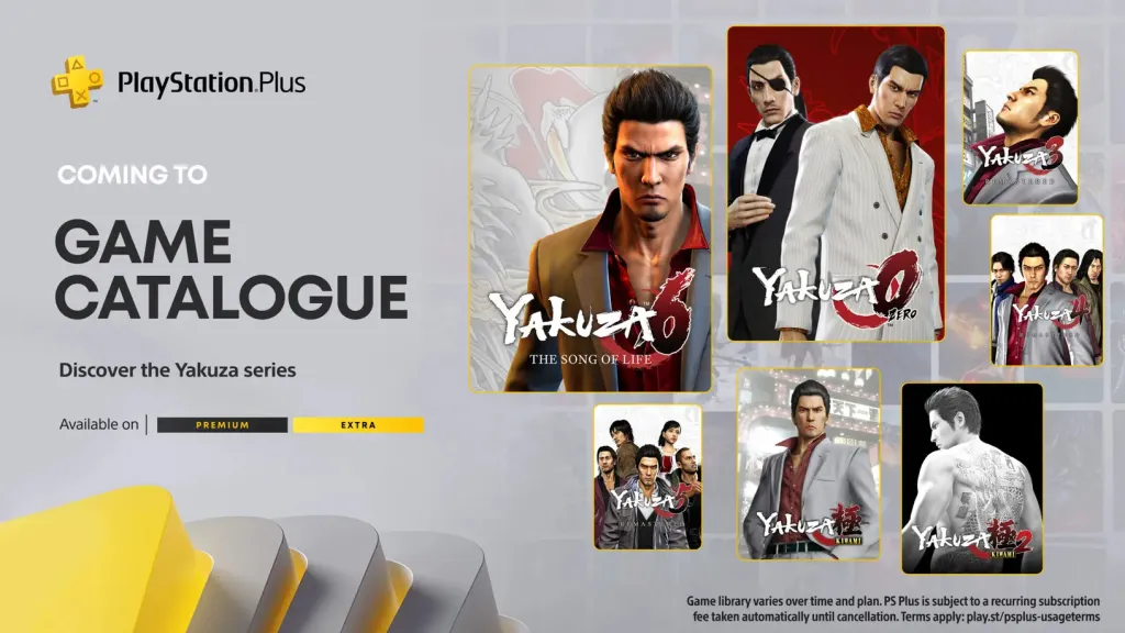 PlayStation Plus Premium: Eight Yakuza titles on the way