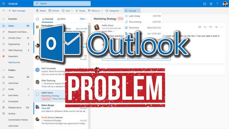 Windows 11: bug when searching for Outlook