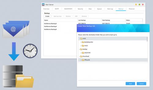 ASUSTOR NAS: Quick and easy Mail Server management